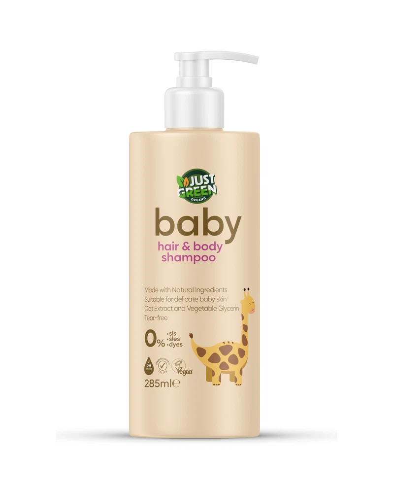 Βρεφικό Σαμπουάν για Μαλλιά & Σώμα — Just Green Organic